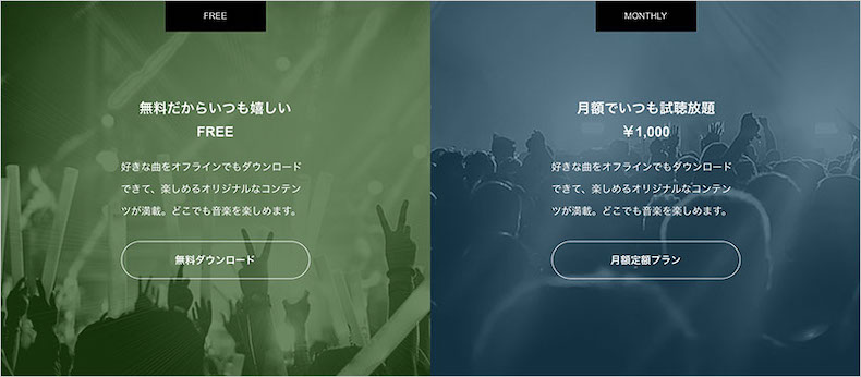 2列のボックスコンテンツ
