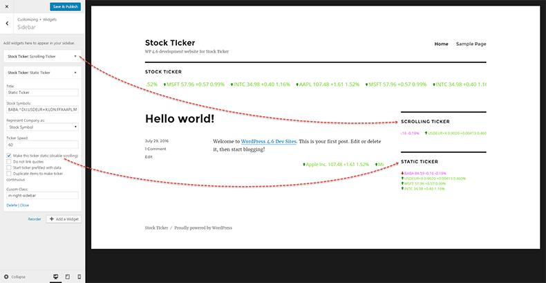 Stock Ticker