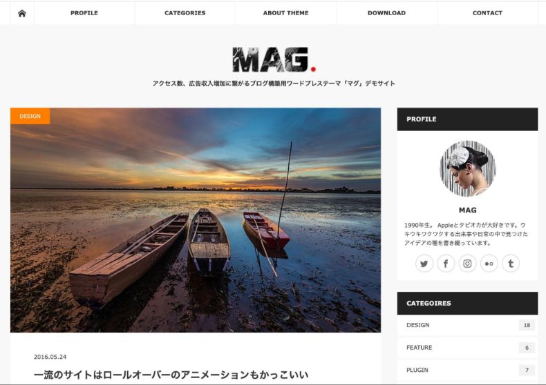 WordPress Theme MAG