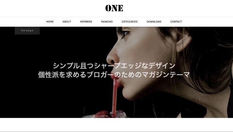 WordPress Theme ONE