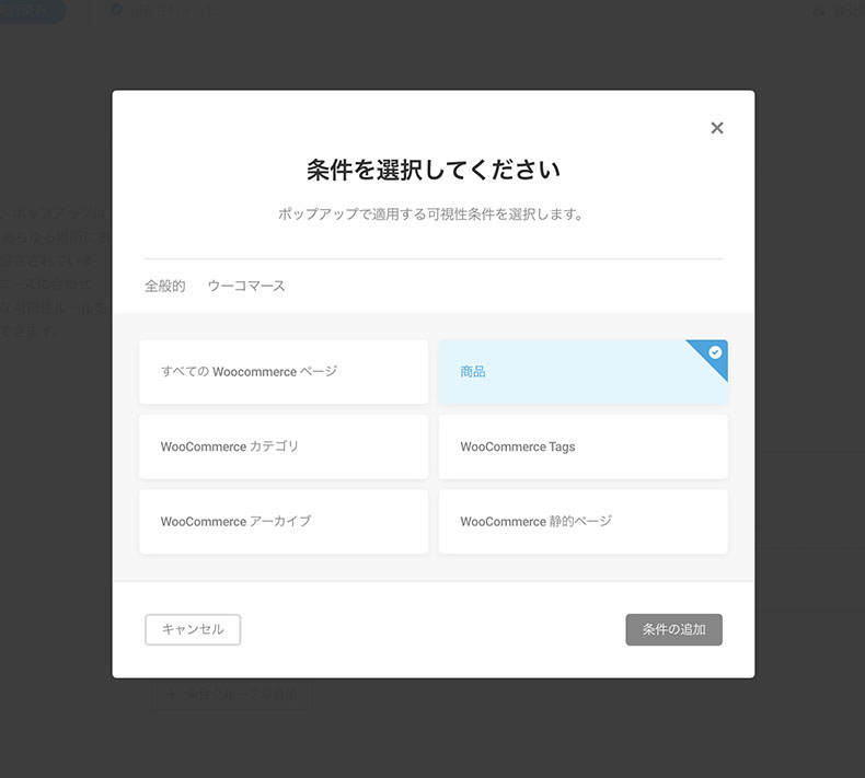 WooCommerce用のオプション